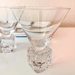 DiSaronno “Melting Ice Cube” Martini 🍸 Glasses- Set of 6 glasses
